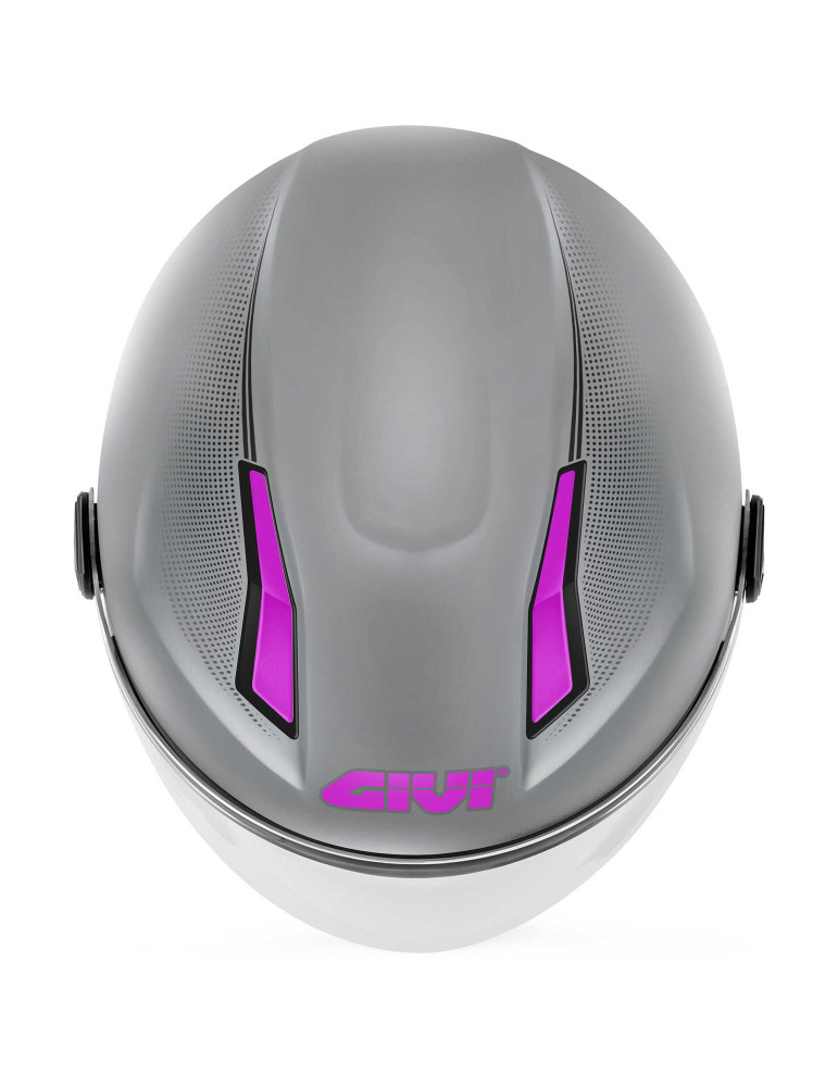 Helmet GIVI 11.7 Solid Color Matt Silver Fuchsia
