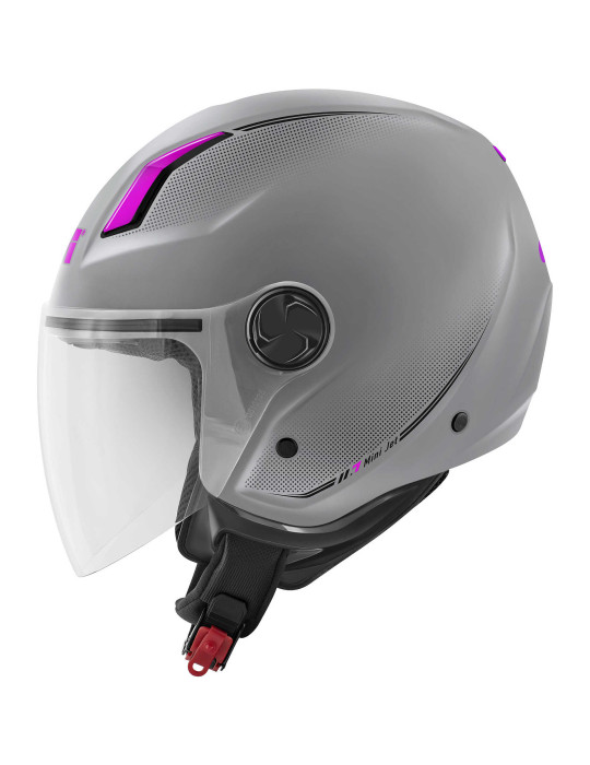 Casque GIVI 11.7 Solid Color Matt Silver Fuchsia