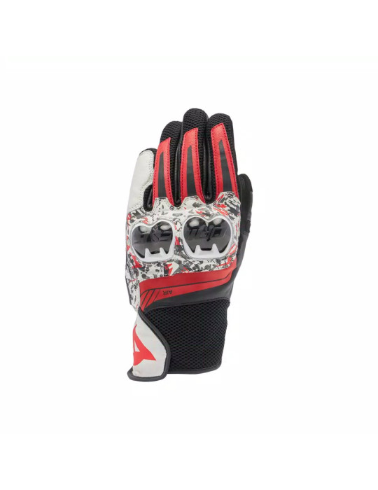 Dainese Mig 3 Handschuhe Schwarz Rot Spray Weiß