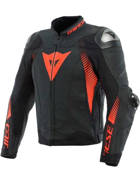 Chaqueta Dainese Super Speed 4 Negro Fluo Rojo