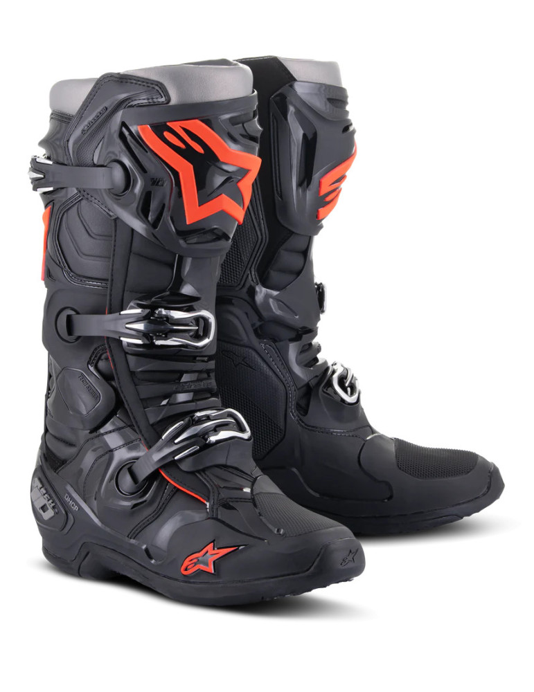Stiefel Alpinestars Tech 10 Schwarz Rot Fluo
