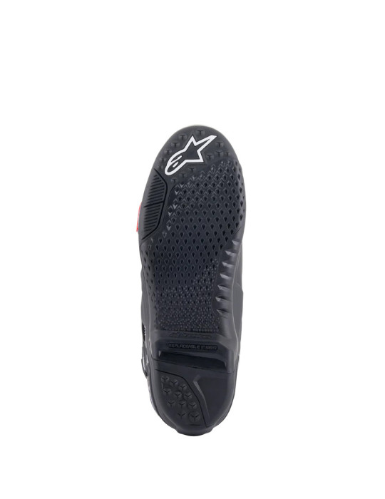 Bottes Alpinestars Tech 10 Noir Rouge Fluo