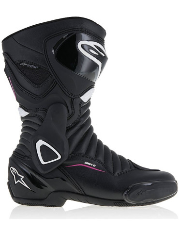 Women's boots Alpinestars SMX-6 V2 black white fuchsia