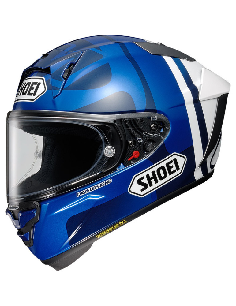 Casco Shoei X‑SPR Pro A.Marquez 73 V2 TC‑2 blu