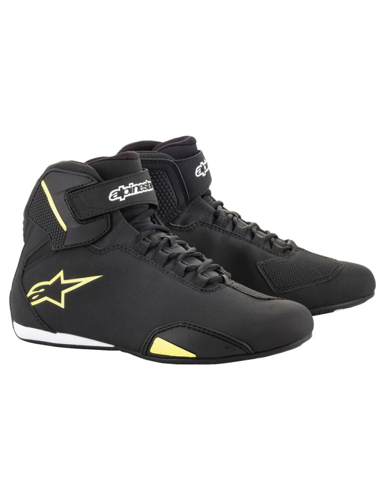 Chaussures Alpinestars Sektor Noir Jaune Fluo