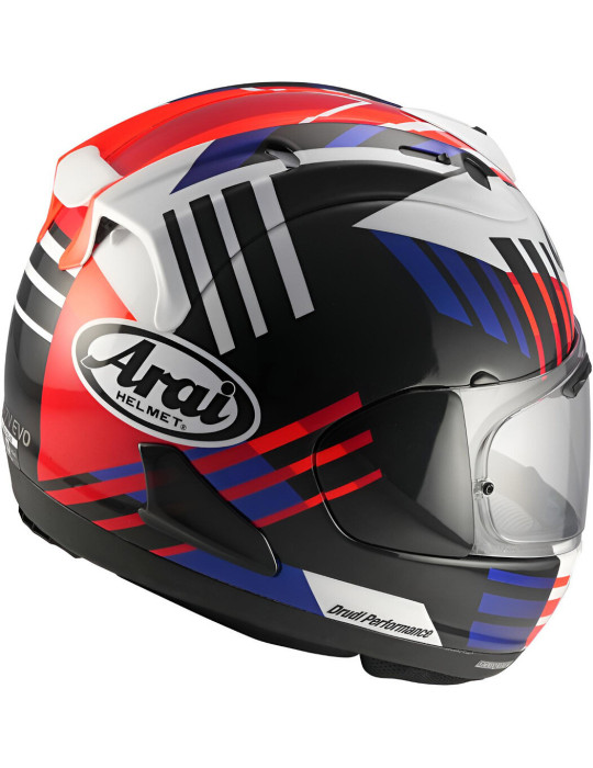 Casco Arai RX-7V EVO Rea SB3 Blanco Rojo Azul