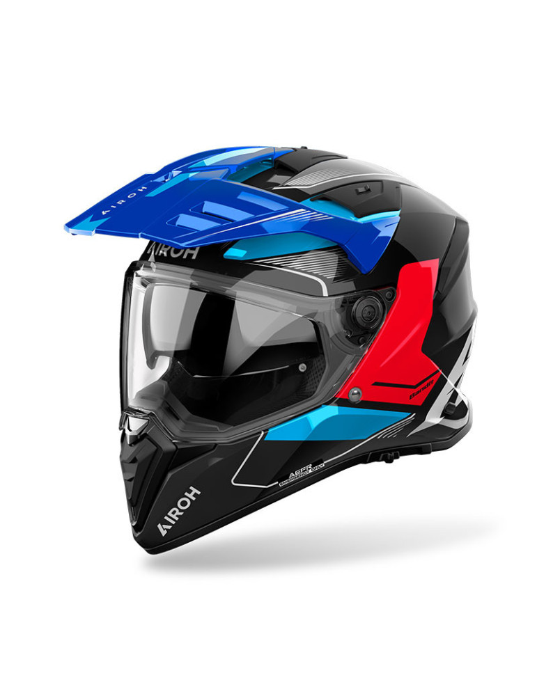Casco Airoh Bandit Tune Blue Red Gloss