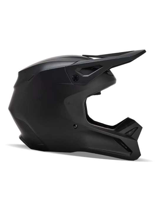 Fox V1 solid matt black helmet