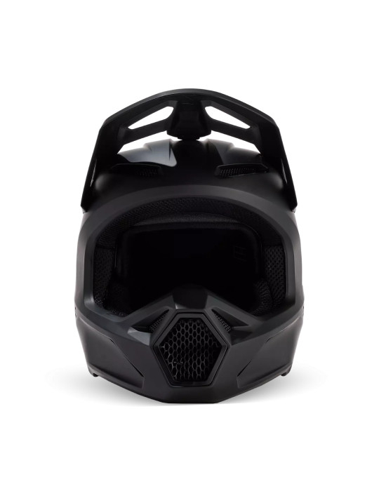 Fox V1 solid matt black helmet
