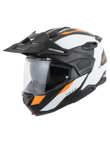 Casco NEXX X.LifeCountry Terra bianco arancio opaco