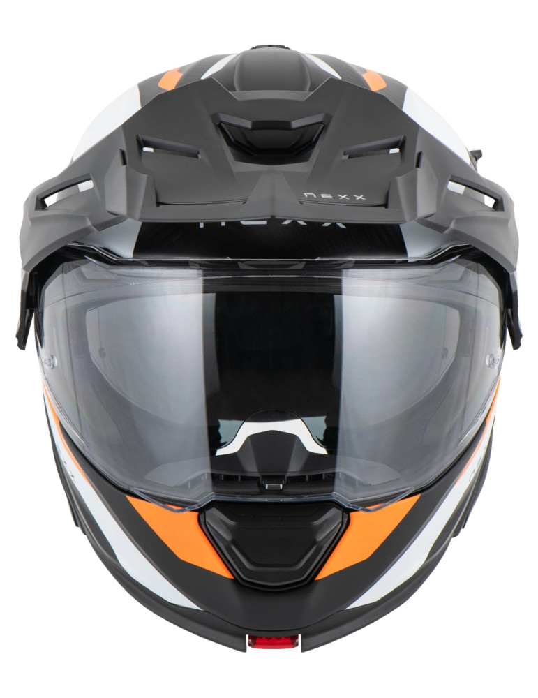 Helm NEXX X.LifeCountry Terra weiß orange matt