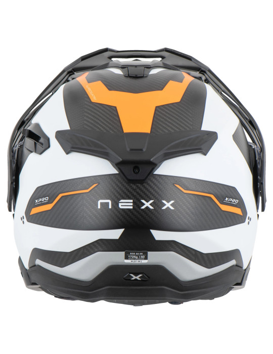 Helm NEXX X.LifeCountry Terra weiß orange matt