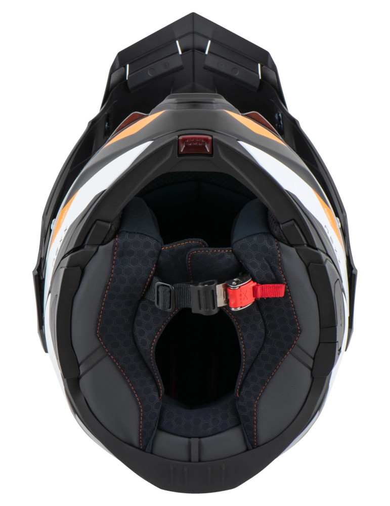 Casque NEXX X.LifeCountry Terra blanc orange matt