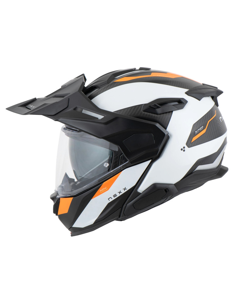 Casque NEXX X.LifeCountry Terra blanc orange matt