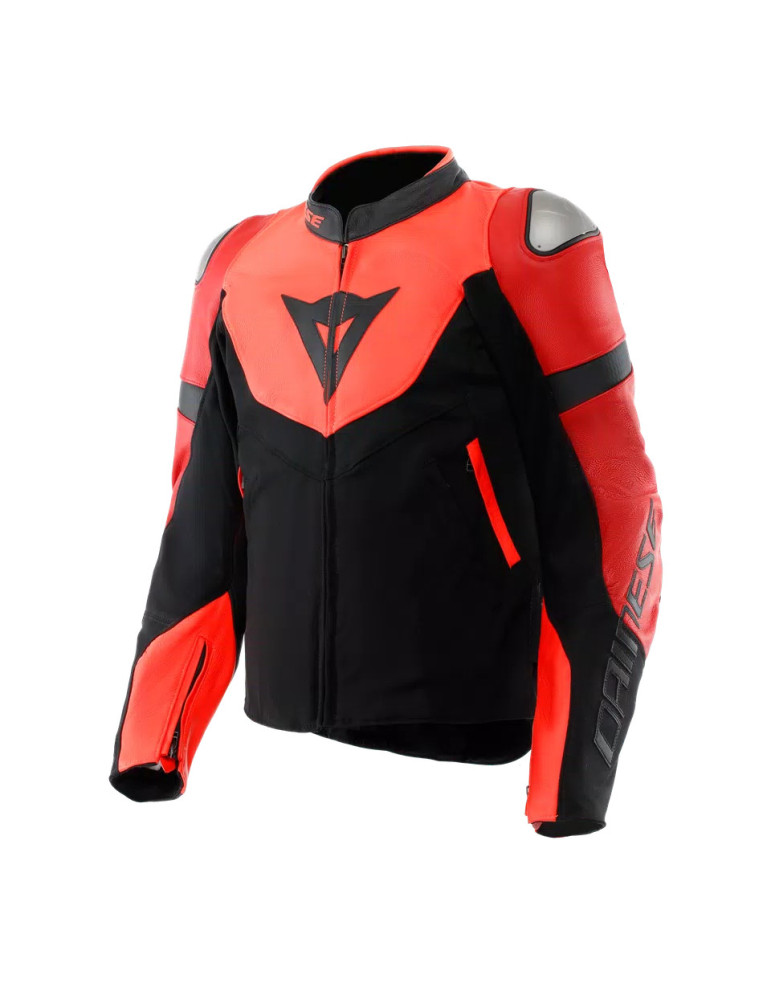 Chaqueta Dainese Iperattiva rojo fluo negro