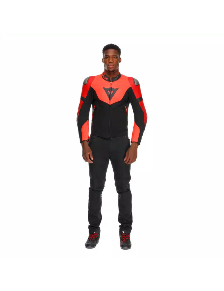 Chaqueta Dainese Iperattiva rojo fluo negro