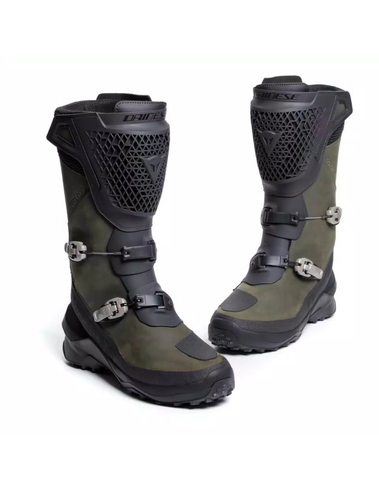 Boots Dainese Seeker Goretex black military green