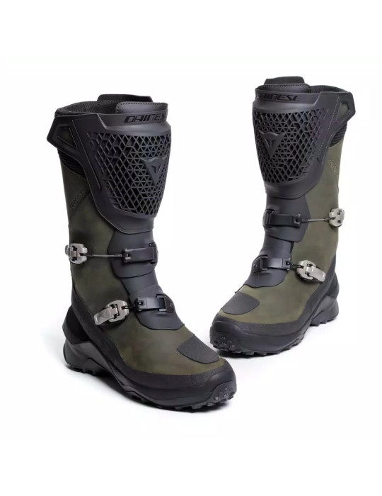 Botas Dainese Seeker Goretex negro verde militar