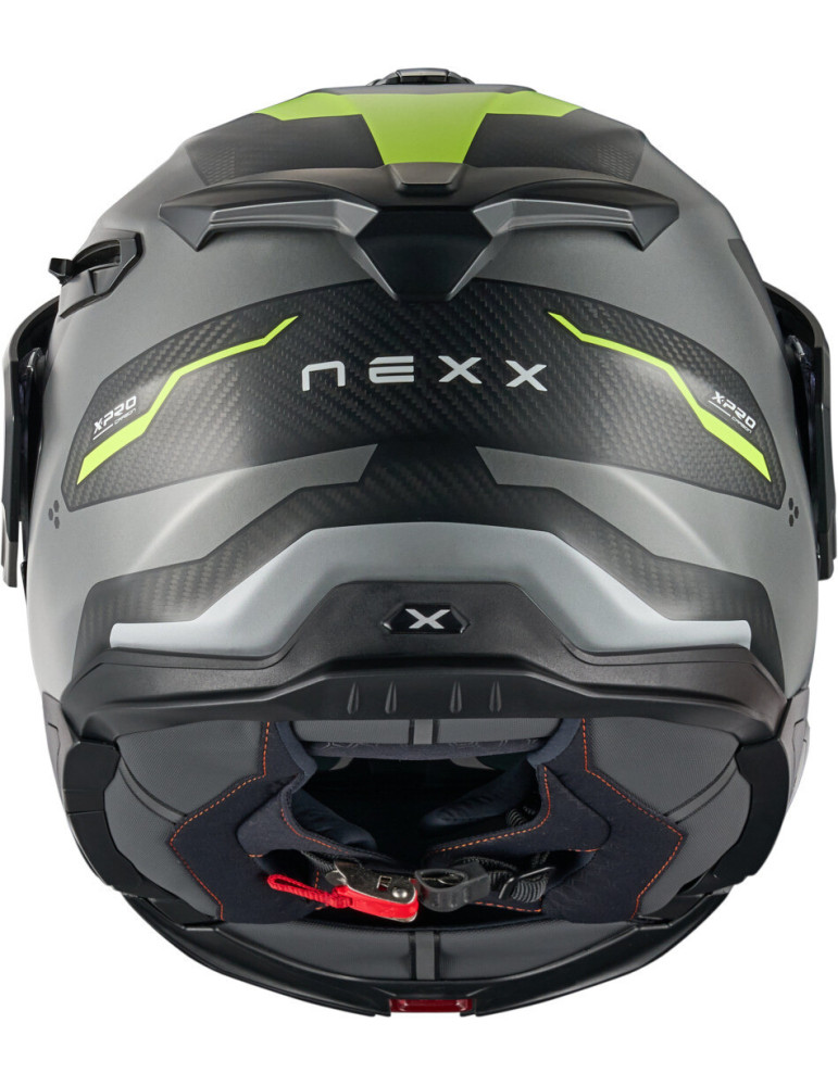 Nexx X.Lifecountry Terra Carbon grey neon yellow matt helmet