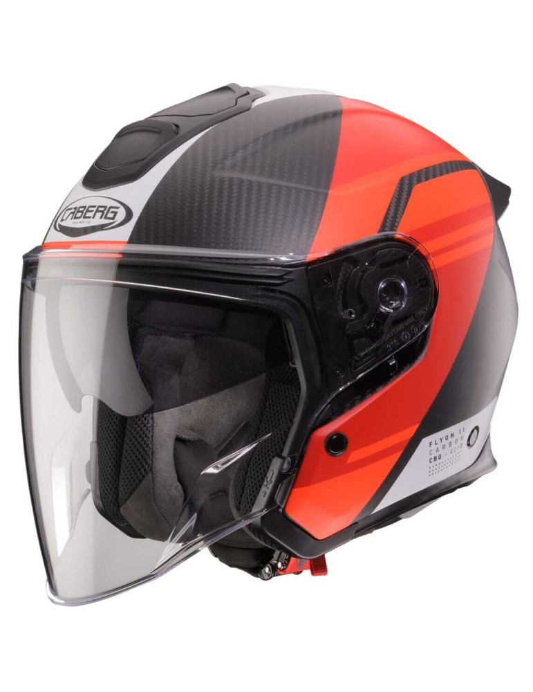 Caberg Flyon 2 Carbon Addict helmet matt red
