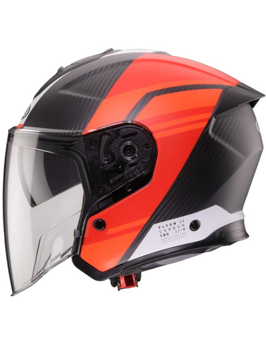 Caberg Flyon 2 Carbon Addict helmet matt red