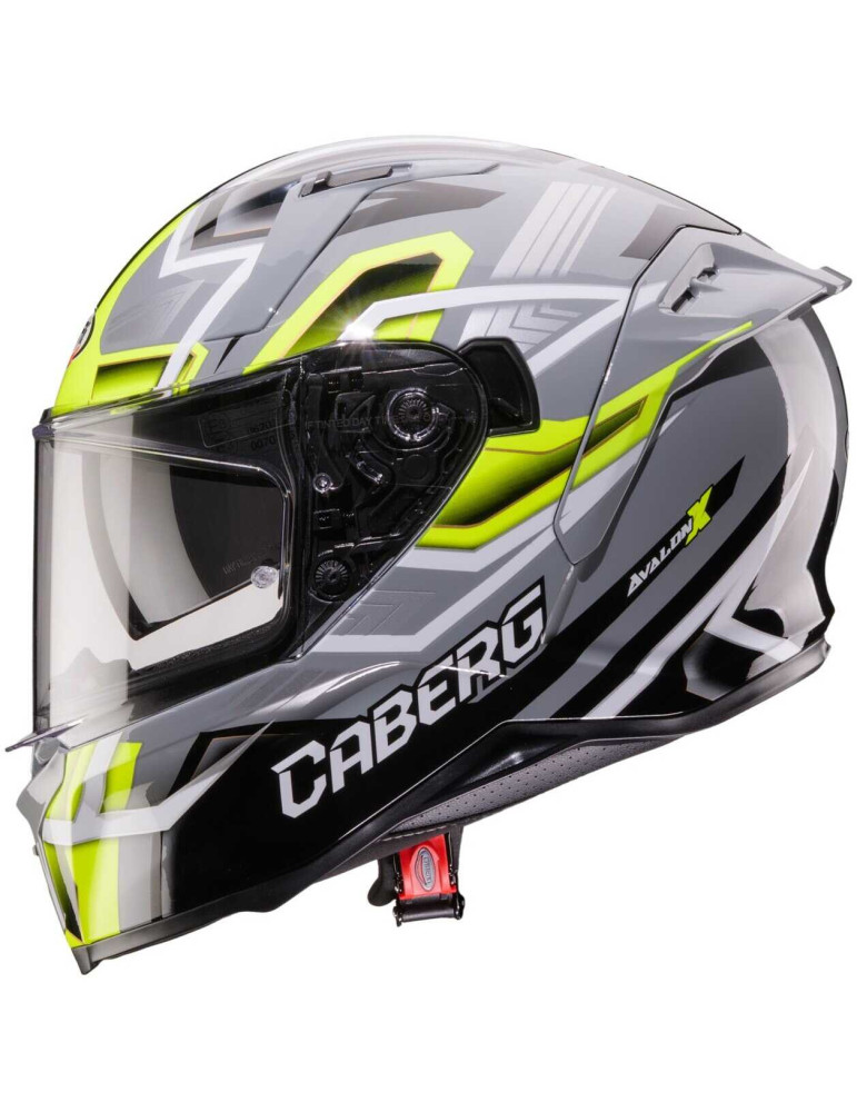 Casco Caberg Avalon X Brama gris amarillo negro