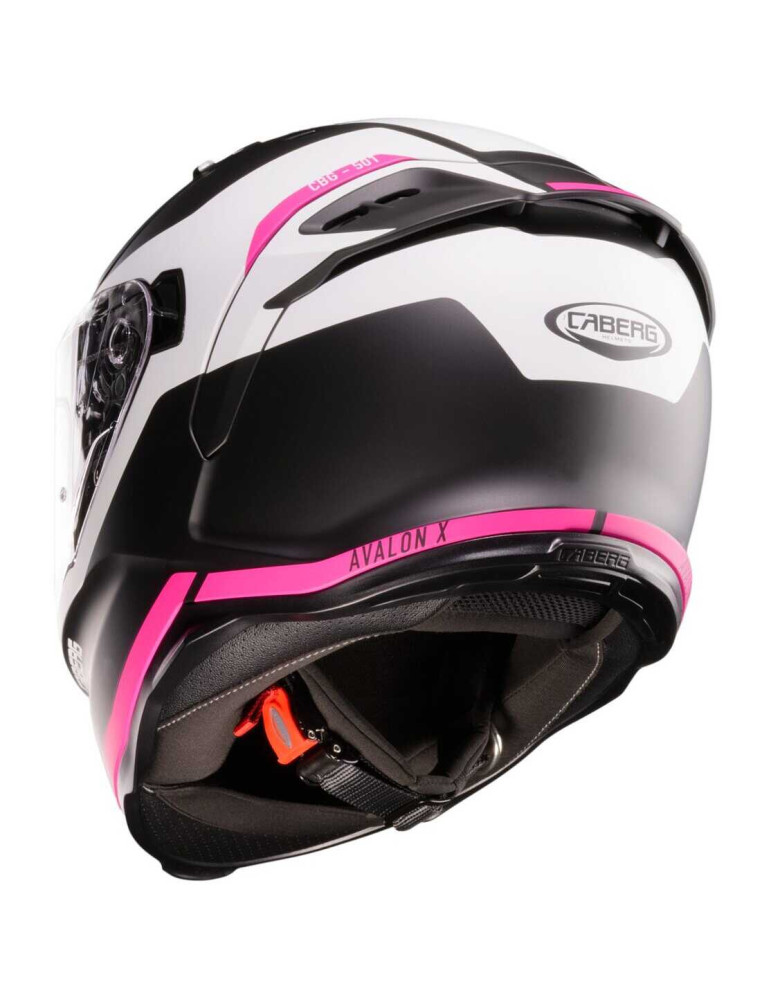 Caberg Avalon X Pure schwarz weiß fuchsia Helm