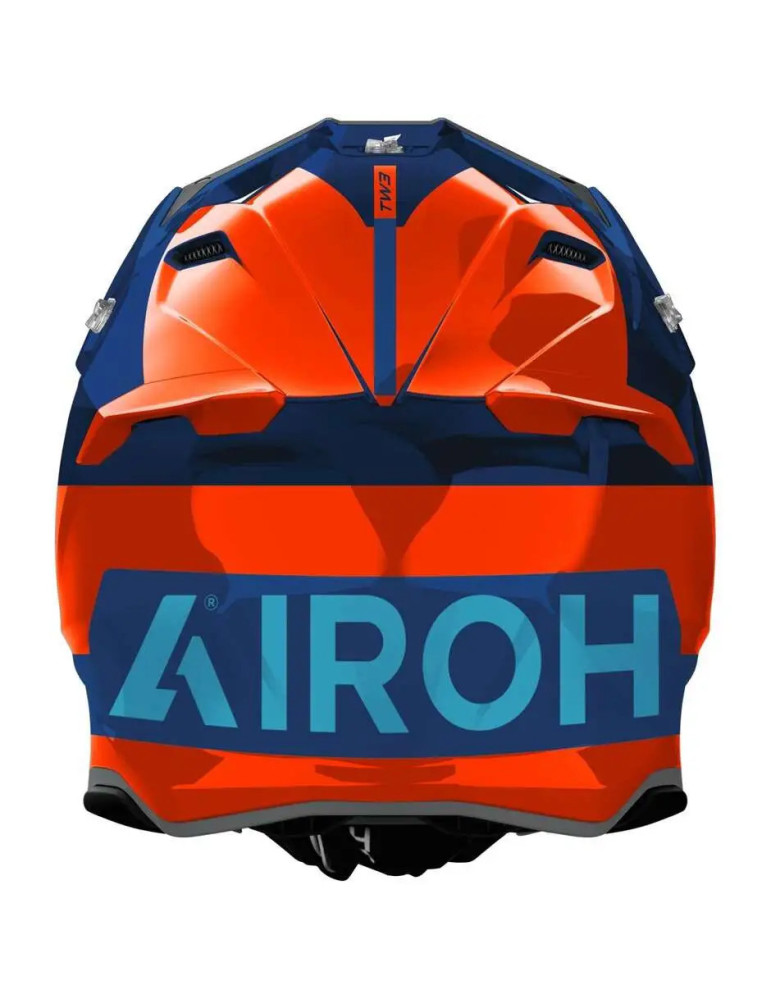 casco Airoh Twist 3 Fancy arancio blu lucido