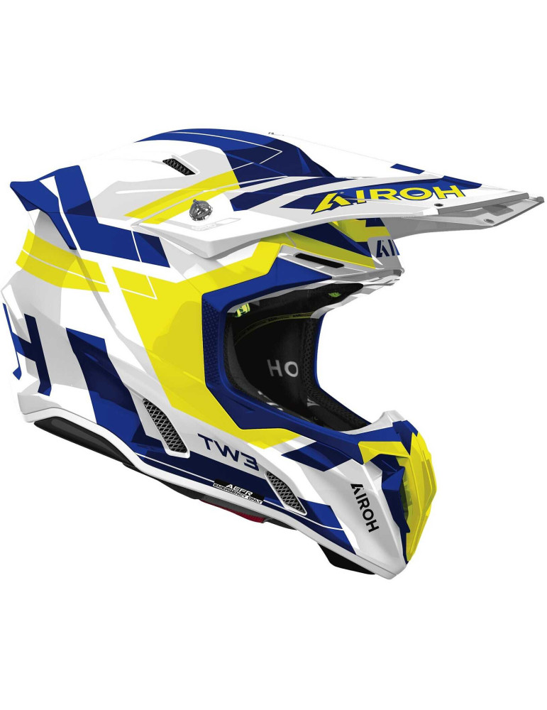 Casque Airoh Twist 3 Dynasty bleu vif jaune