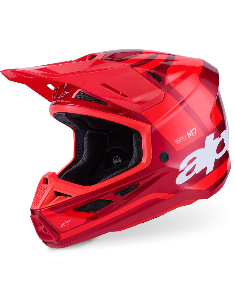 Casco Alpinestars S‑M7 Core Red Glossy