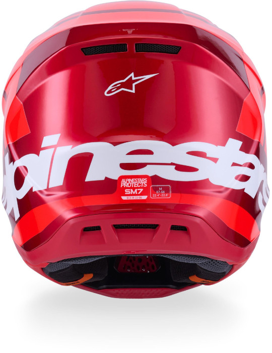 Alpinestars S-M7 Core Rot Glänzend Helm