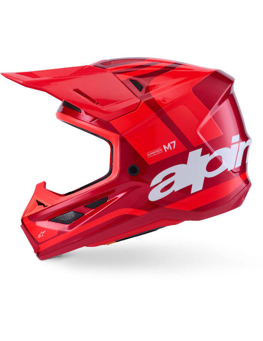 Alpinestars S-M7 Core Rot Glänzend Helm