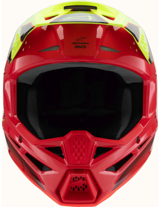 Alpinestars S-M3 Fray baby helmet red yellow black