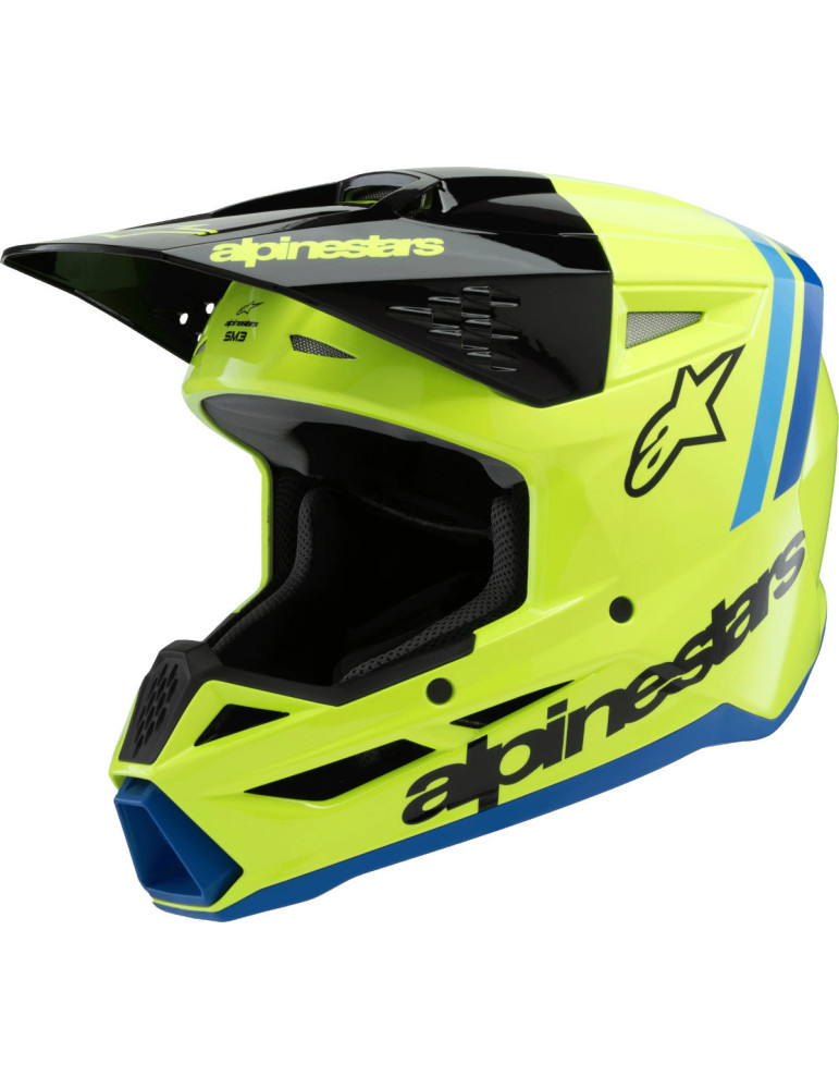 Casco bimbo Alpinestars S-M3  Radium giallo nero blu.