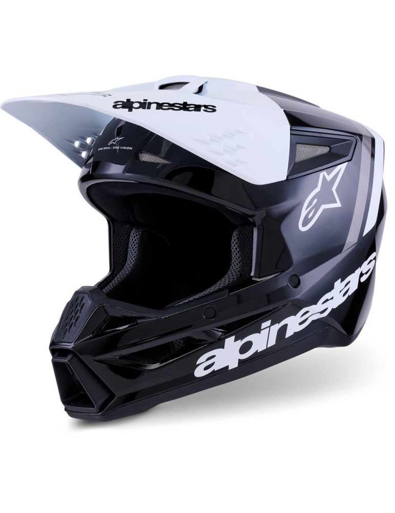 Alpinestars S-M3 Radium black white grey helmet