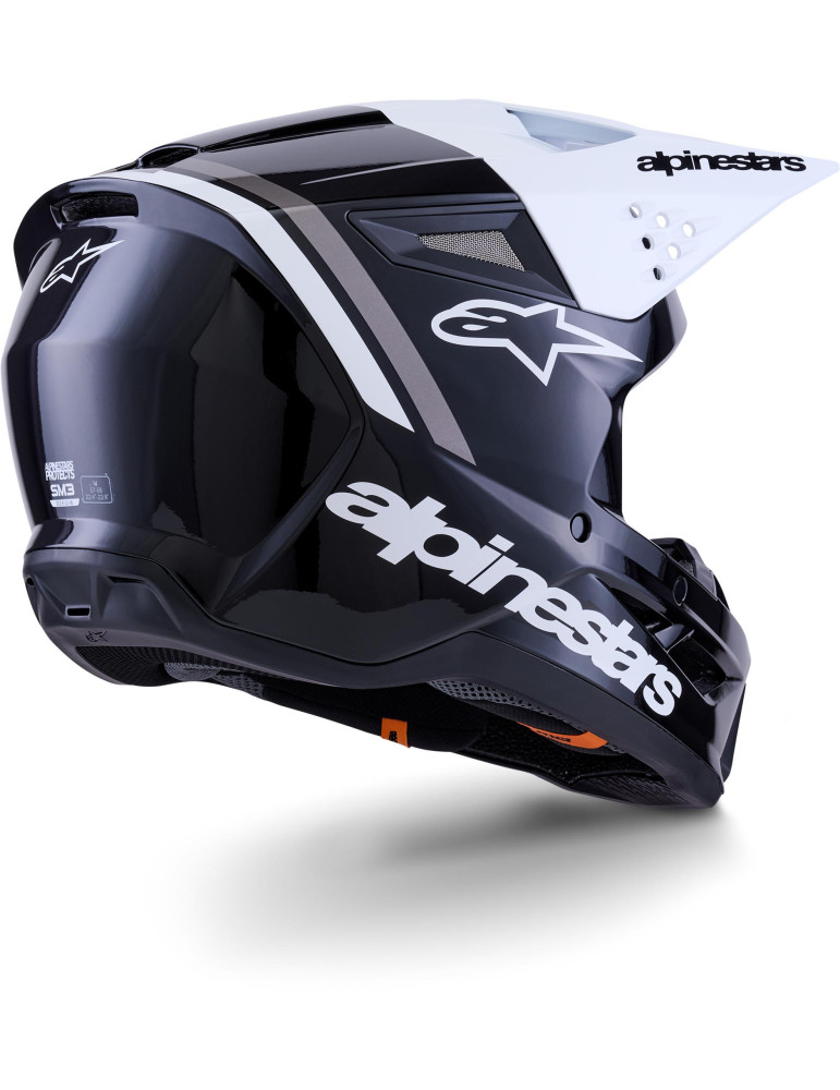 Casco Alpinestars S-M3 Radium negro blanco gris