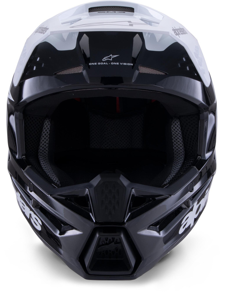 Casco Alpinestars S-M3 Radium negro blanco gris