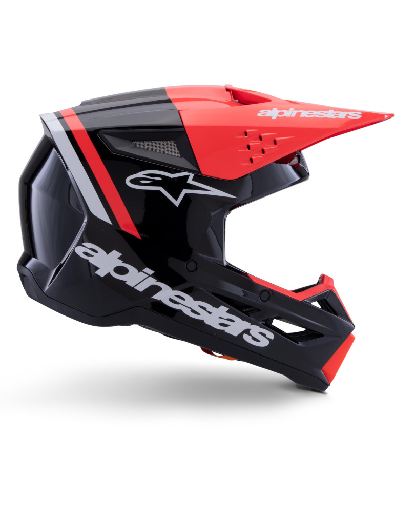 Alpinestars S-M3 Radium helmet black fluo red white