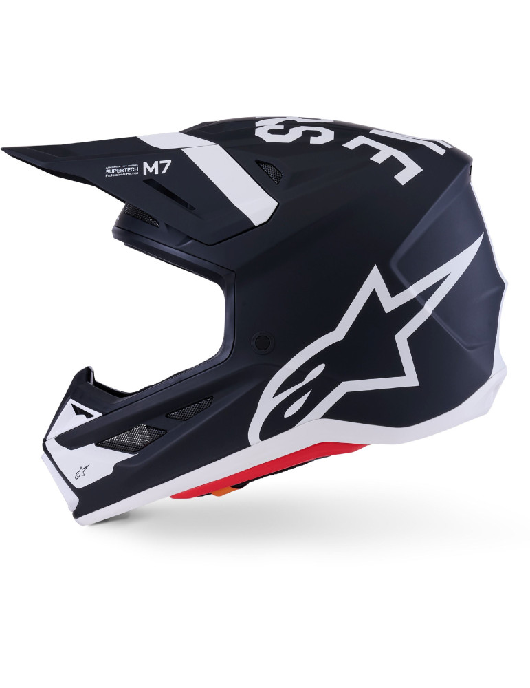 Alpinestars S-M7 Dasher Helm schwarz matt weiß