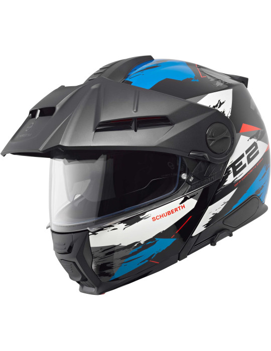 Casco modular Schuberth E2 Trail Azul Brillo