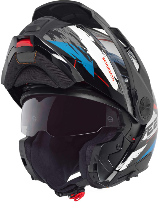 Casco modular Schuberth E2 Trail Azul Brillo