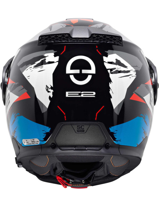 Schuberth E2 Trail Blue Gloss Modular Helm