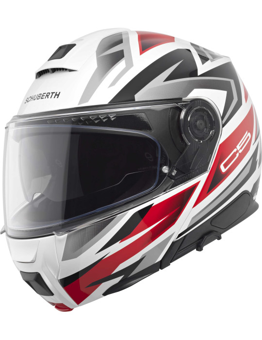 Casco modular Schuberth C5 Zenith Rojo Brillo